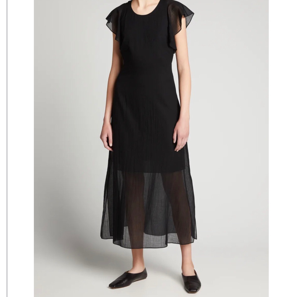 Theory Ruffled Sleeve Long Dress